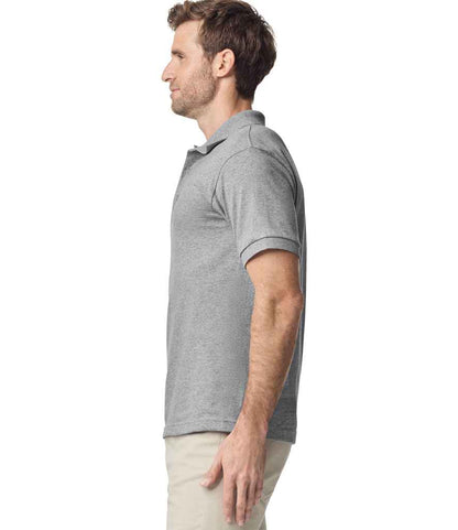 Gildan GD40 Sport Grey Model -  Ready to be Embroidered and Printed by Custard Workwear - Cheap Personalised and Customised Workwear in Nottinghamshire, Derbyshire and Leicestershire