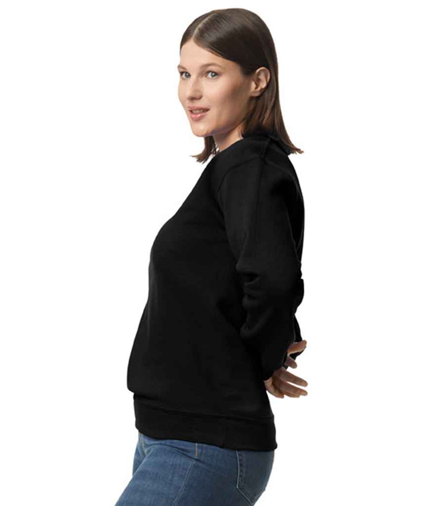 Gildan GD52 Black Model -  Ready to be Embroidered and Printed by Custard Workwear - Cheap Personalised and Customised Workwear in Nottinghamshire, Derbyshire and Leicestershire
