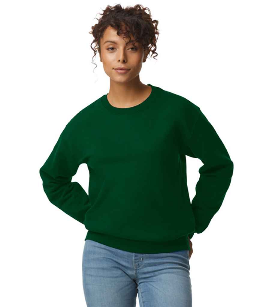 Gildan GD52 Forest Green Model -  Ready to be Embroidered and Printed by Custard Workwear - Cheap Personalised and Customised Workwear in Nottinghamshire, Derbyshire and Leicestershire