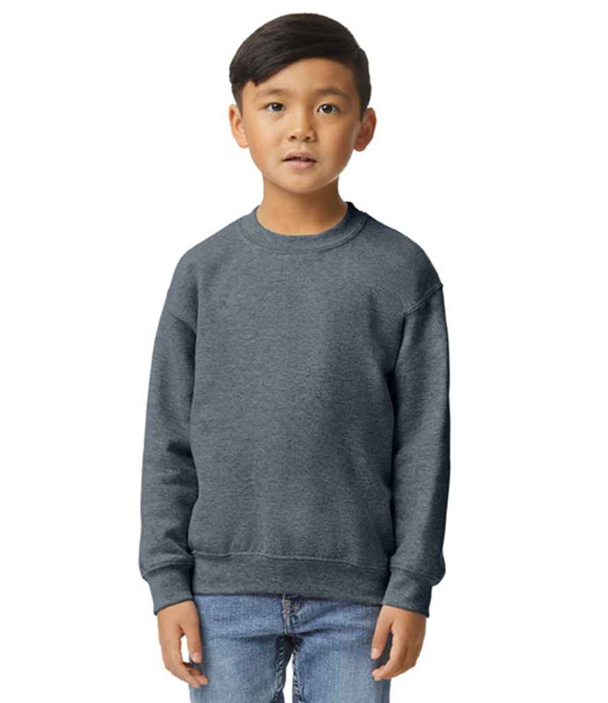 Gildan GD56B Dark Heather Model -  Ready to be Embroidered and Printed by Custard Workwear - Cheap Personalised and Customised Workwear in Nottinghamshire, Derbyshire and Leicestershire