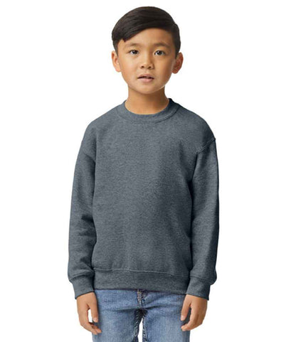 Gildan GD56B Dark Heather Model -  Ready to be Embroidered and Printed by Custard Workwear - Cheap Personalised and Customised Workwear in Nottinghamshire, Derbyshire and Leicestershire