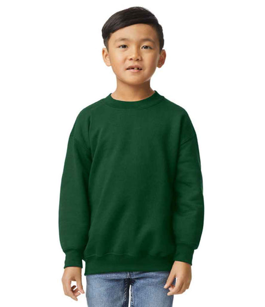 Gildan GD56B Forest Green Model -  Ready to be Embroidered and Printed by Custard Workwear - Cheap Personalised and Customised Workwear in Nottinghamshire, Derbyshire and Leicestershire