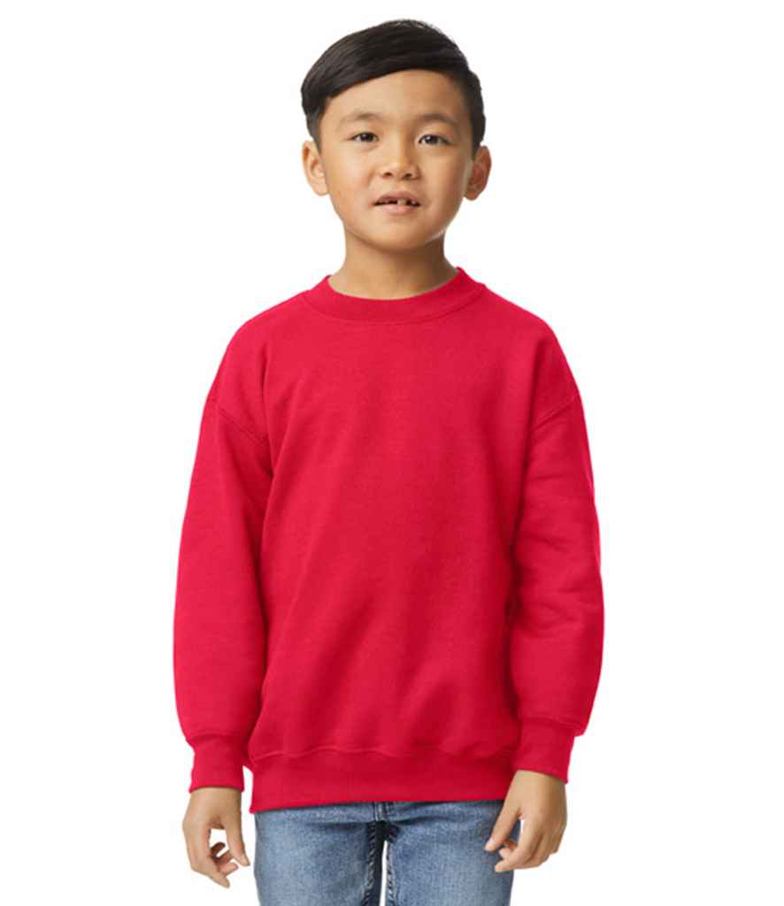 Gildan GD56B Red Model -  Ready to be Embroidered and Printed by Custard Workwear - Cheap Personalised and Customised Workwear in Nottinghamshire, Derbyshire and Leicestershire