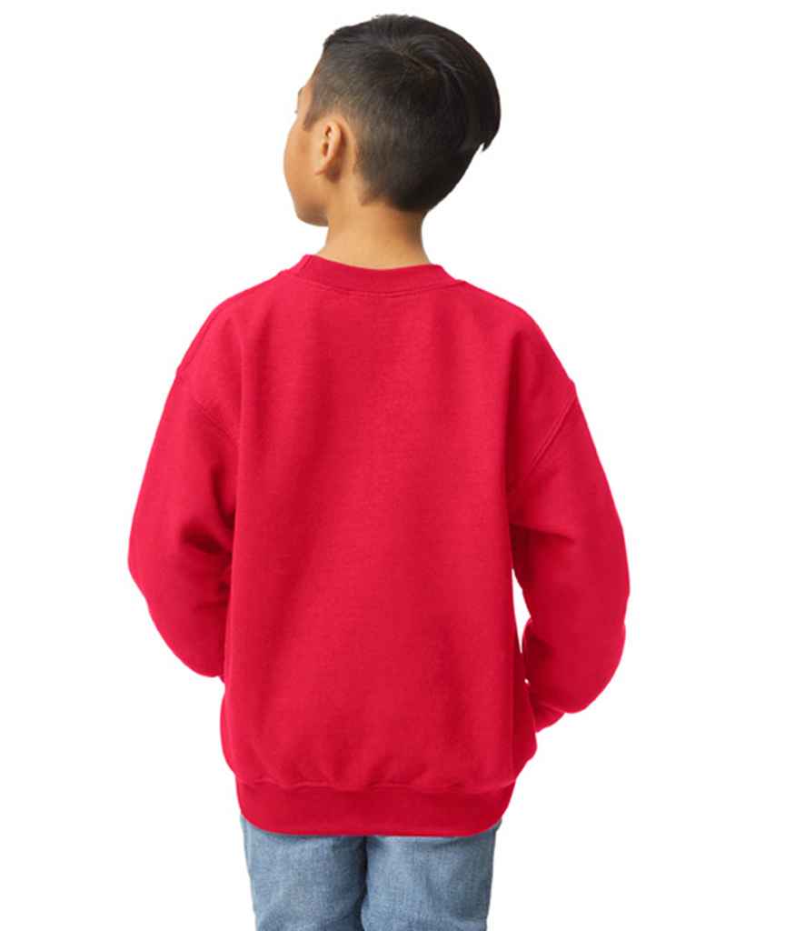 Gildan GD56B Red Model -  Ready to be Embroidered and Printed by Custard Workwear - Cheap Personalised and Customised Workwear in Nottinghamshire, Derbyshire and Leicestershire