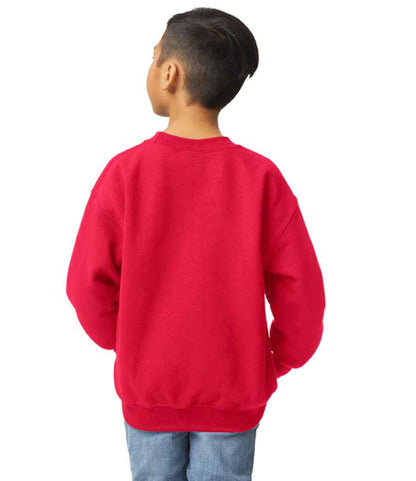 Gildan GD56B Red Model -  Ready to be Embroidered and Printed by Custard Workwear - Cheap Personalised and Customised Workwear in Nottinghamshire, Derbyshire and Leicestershire