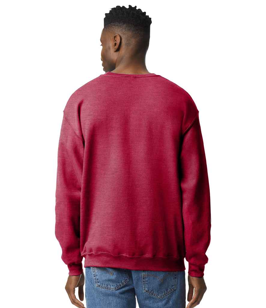 Gildan GD56 Antique Cherry Red Model -  Ready to be Embroidered and Printed by Custard Workwear - Cheap Personalised and Customised Workwear in Nottinghamshire, Derbyshire and Leicestershire