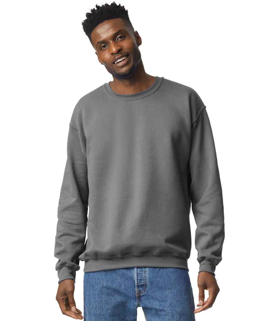 Gildan GD56 Charcoal Model -  Ready to be Embroidered and Printed by Custard Workwear - Cheap Personalised and Customised Workwear in Nottinghamshire, Derbyshire and Leicestershire
