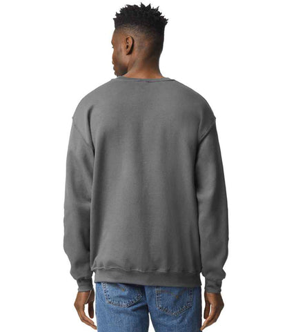 Gildan GD56 Charcoal Model -  Ready to be Embroidered and Printed by Custard Workwear - Cheap Personalised and Customised Workwear in Nottinghamshire, Derbyshire and Leicestershire