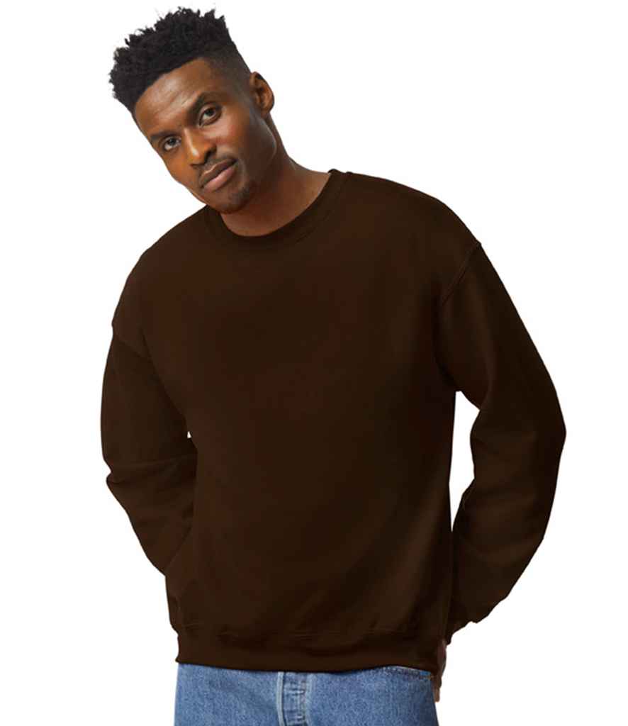 Gildan GD56 Dark Chocolate Model -  Ready to be Embroidered and Printed by Custard Workwear - Cheap Personalised and Customised Workwear in Nottinghamshire, Derbyshire and Leicestershire