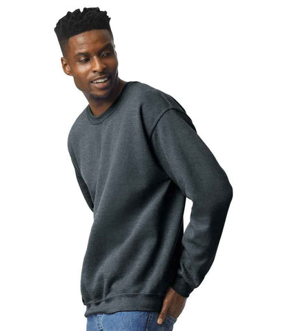 Gildan GD56 Dark Heather Model -  Ready to be Embroidered and Printed by Custard Workwear - Cheap Personalised and Customised Workwear in Nottinghamshire, Derbyshire and Leicestershire