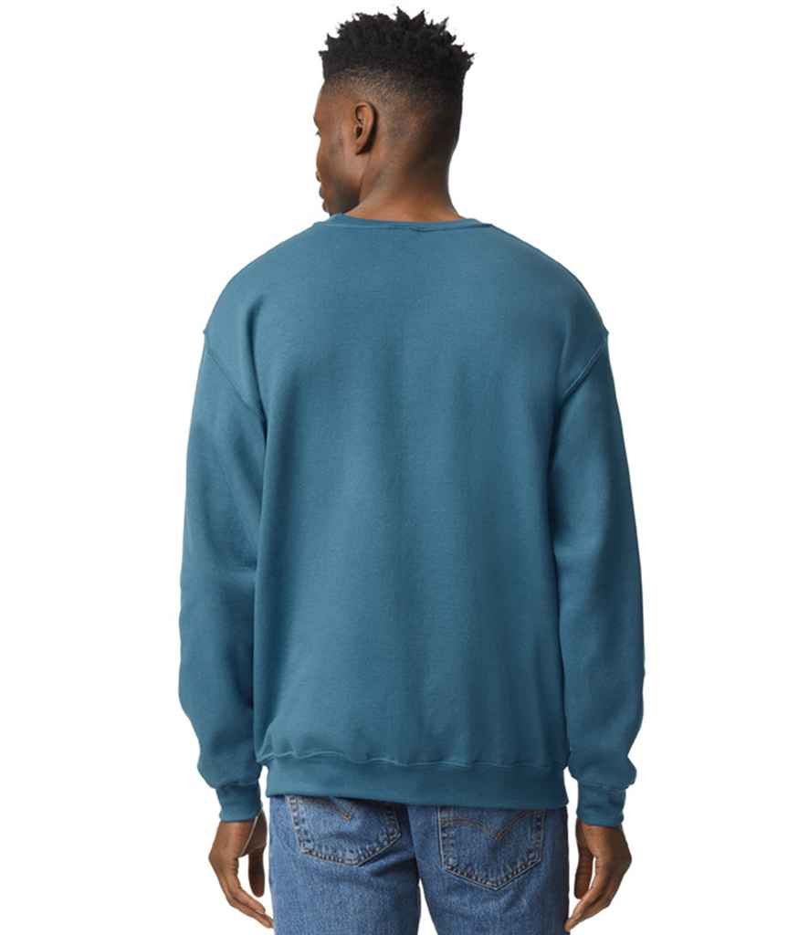 Gildan GD56 Indigo Model -  Ready to be Embroidered and Printed by Custard Workwear - Cheap Personalised and Customised Workwear in Nottinghamshire, Derbyshire and Leicestershire