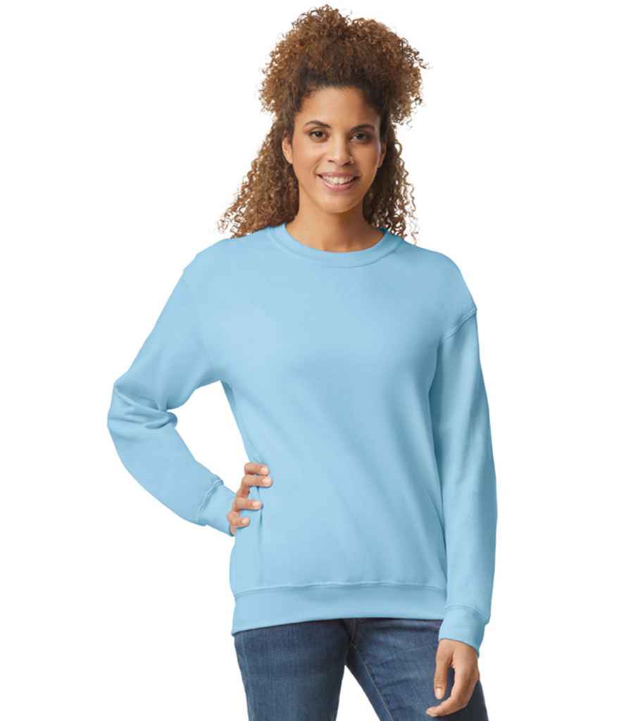 Gildan GD56 Light Blue Model -  Ready to be Embroidered and Printed by Custard Workwear - Cheap Personalised and Customised Workwear in Nottinghamshire, Derbyshire and Leicestershire