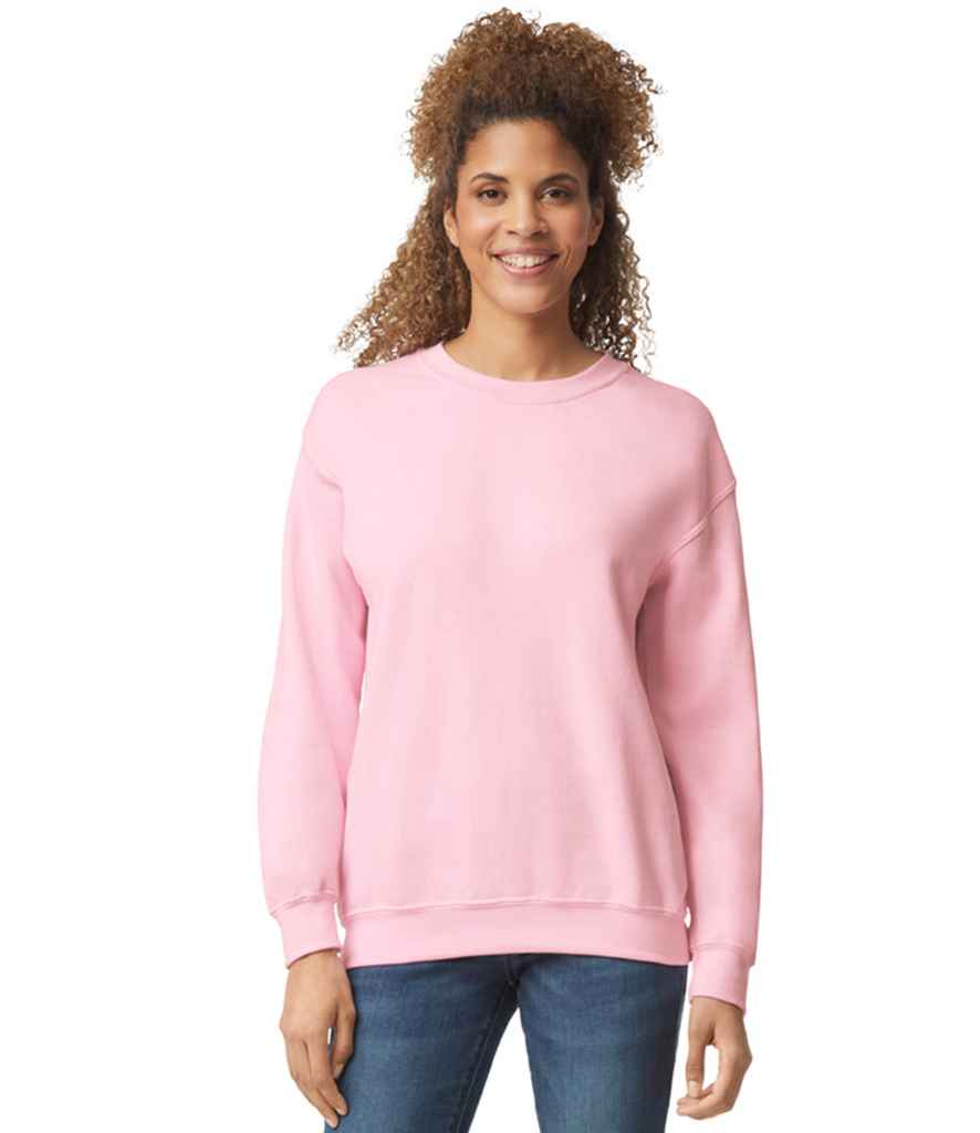 Gildan GD56 Light Pink Model -  Ready to be Embroidered and Printed by Custard Workwear - Cheap Personalised and Customised Workwear in Nottinghamshire, Derbyshire and Leicestershire