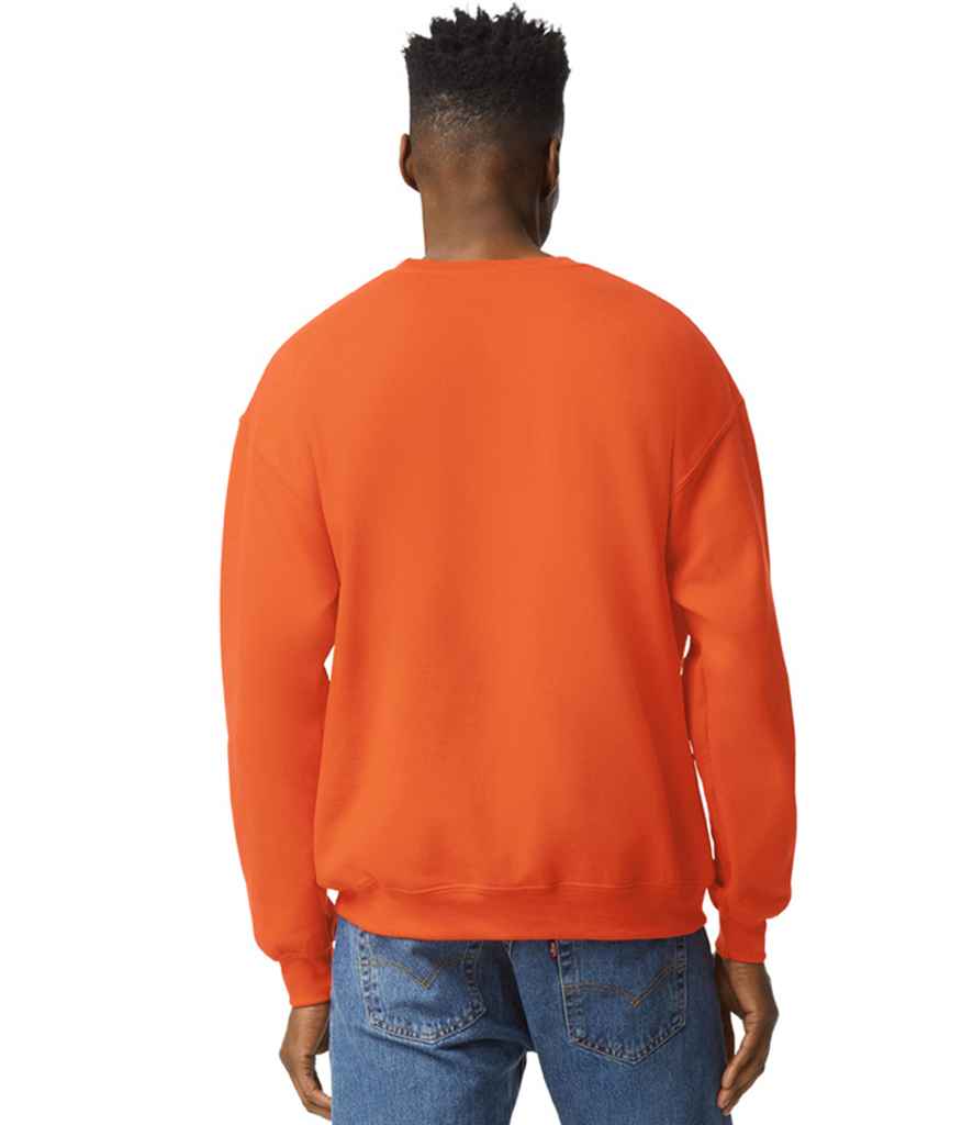Gildan GD56 Orange Model -  Ready to be Embroidered and Printed by Custard Workwear - Cheap Personalised and Customised Workwear in Nottinghamshire, Derbyshire and Leicestershire