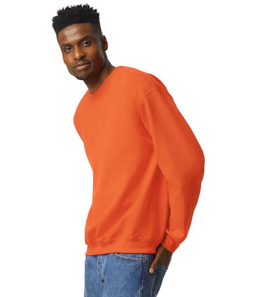 Gildan GD56 Orange Model -  Ready to be Embroidered and Printed by Custard Workwear - Cheap Personalised and Customised Workwear in Nottinghamshire, Derbyshire and Leicestershire