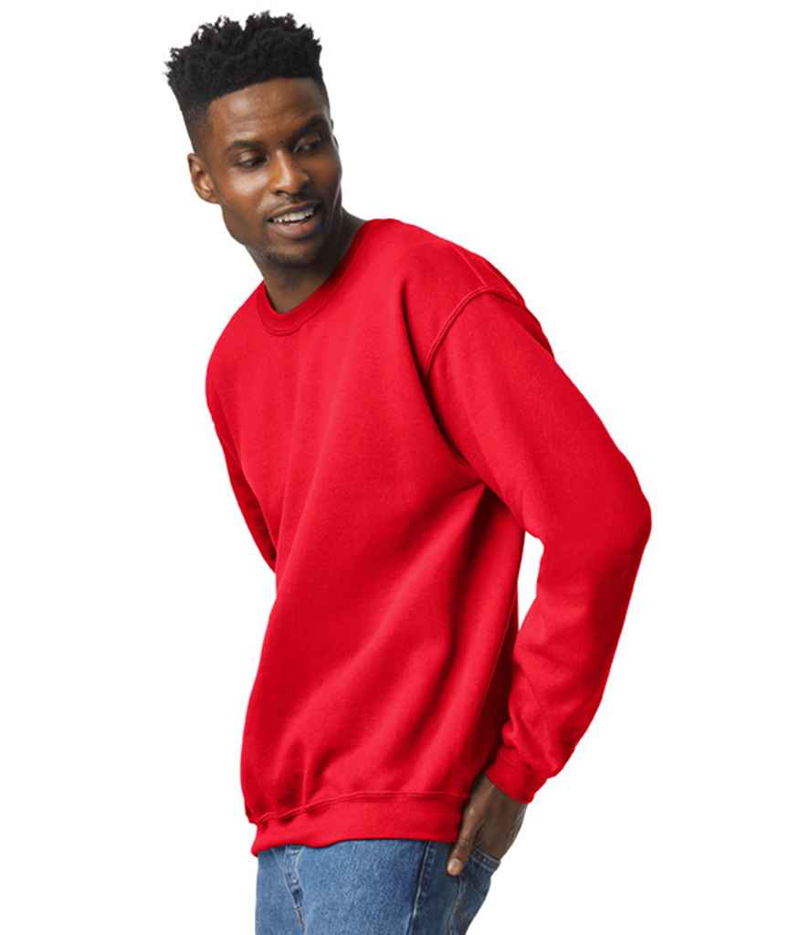 Gildan GD56 Red Model -  Ready to be Embroidered and Printed by Custard Workwear - Cheap Personalised and Customised Workwear in Nottinghamshire, Derbyshire and Leicestershire