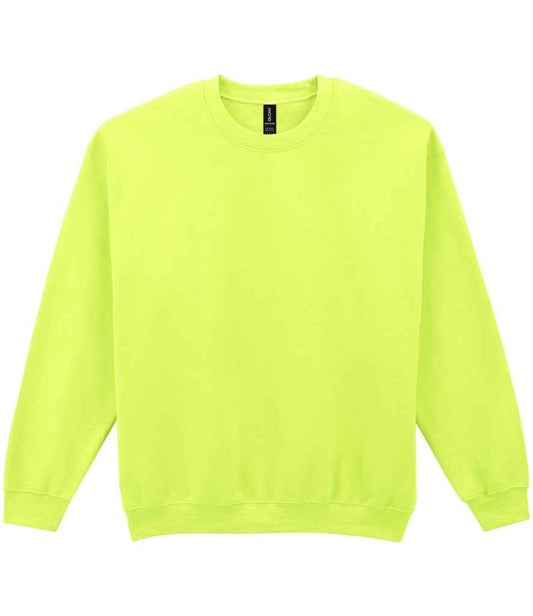Gildan GD56 Safety Green Front -  Ready to be Embroidered and Printed by Custard Workwear - Cheap Personalised and Customised Workwear in Nottinghamshire, Derbyshire and Leicestershire