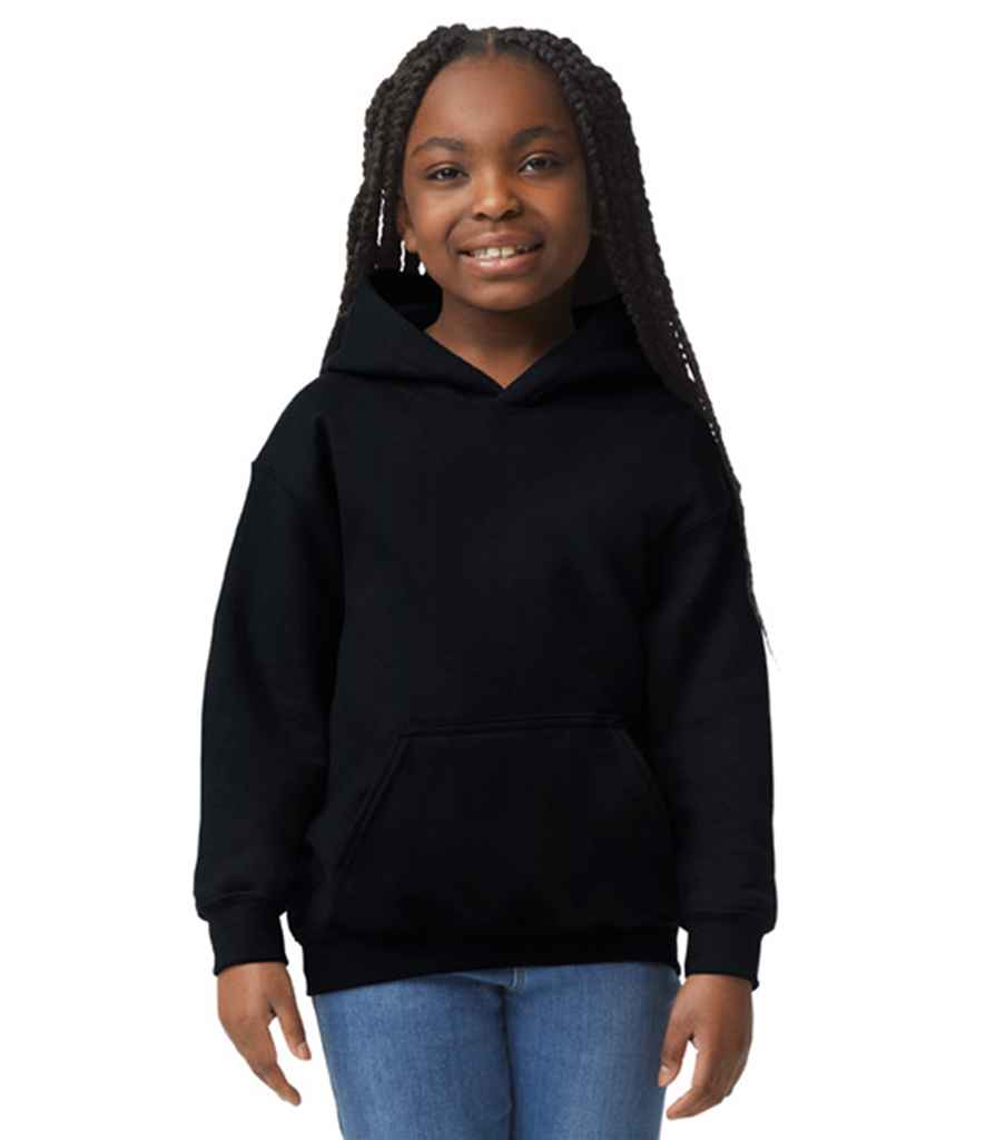 Gildan GD57B Black Model -  Ready to be Embroidered and Printed by Custard Workwear - Cheap Personalised and Customised Workwear in Nottinghamshire, Derbyshire and Leicestershire