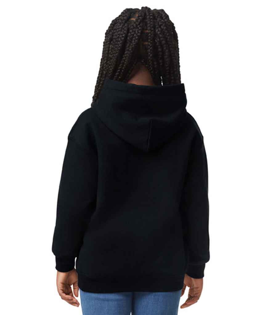 Gildan GD57B Black Model -  Ready to be Embroidered and Printed by Custard Workwear - Cheap Personalised and Customised Workwear in Nottinghamshire, Derbyshire and Leicestershire