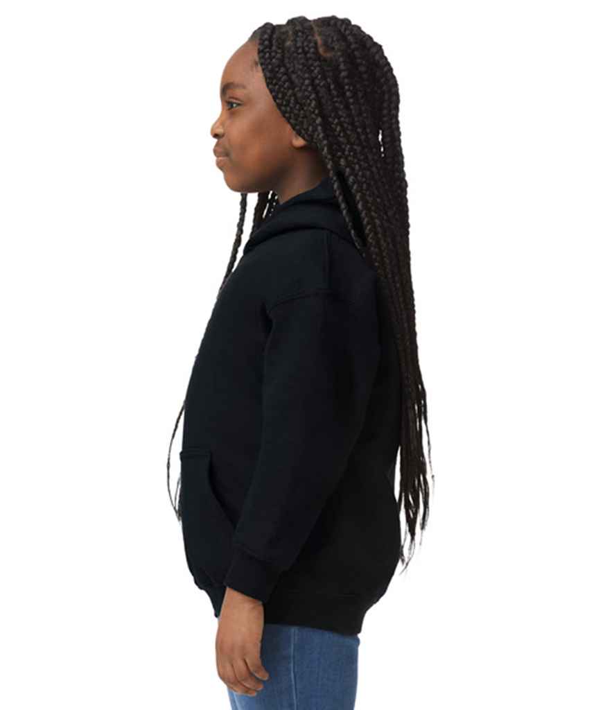 Gildan GD57B Black Model -  Ready to be Embroidered and Printed by Custard Workwear - Cheap Personalised and Customised Workwear in Nottinghamshire, Derbyshire and Leicestershire