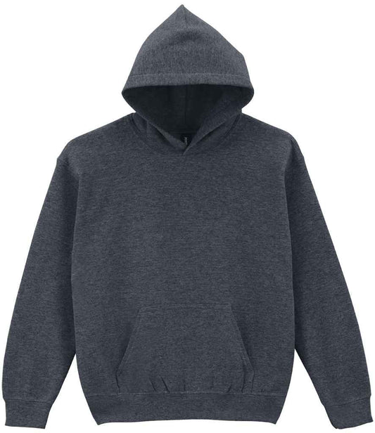 Gildan GD57B Dark Heather Front -  Ready to be Embroidered and Printed by Custard Workwear - Cheap Personalised and Customised Workwear in Nottinghamshire, Derbyshire and Leicestershire