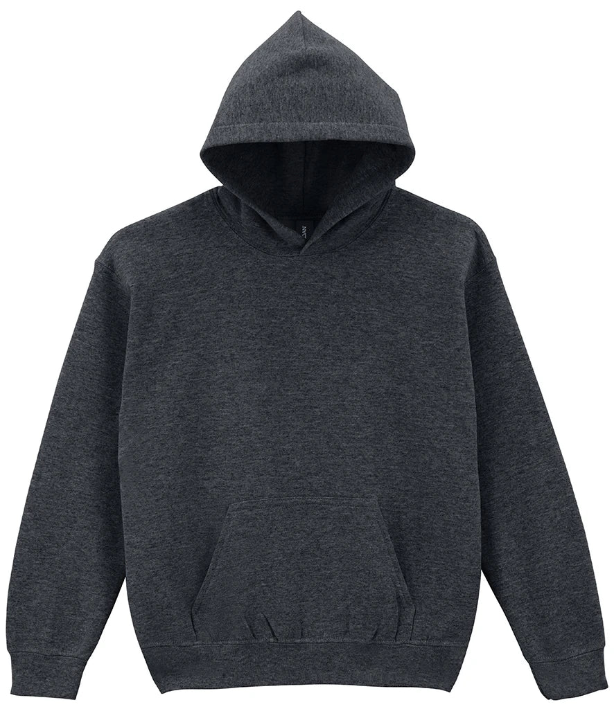 GD57B - Kids Heavy Blend Hooded Sweatshirt | Fan Charcoal Heather
