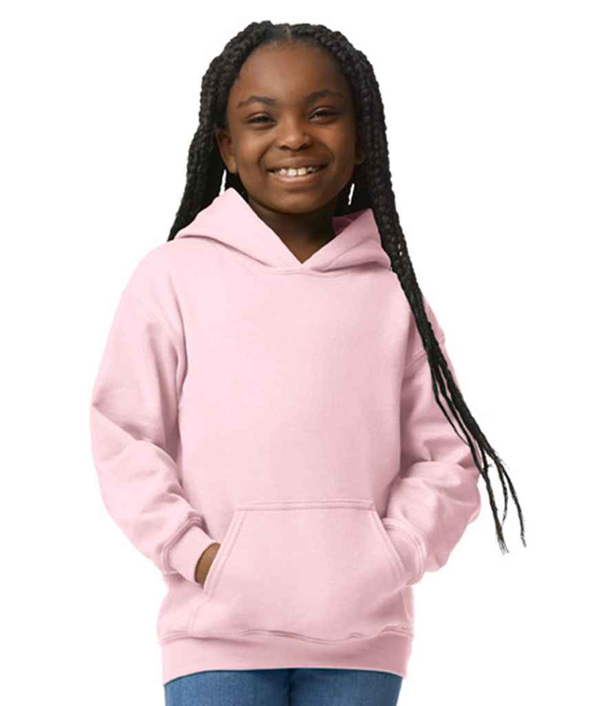 Gildan GD57B Light Pink Model -  Ready to be Embroidered and Printed by Custard Workwear - Cheap Personalised and Customised Workwear in Nottinghamshire, Derbyshire and Leicestershire