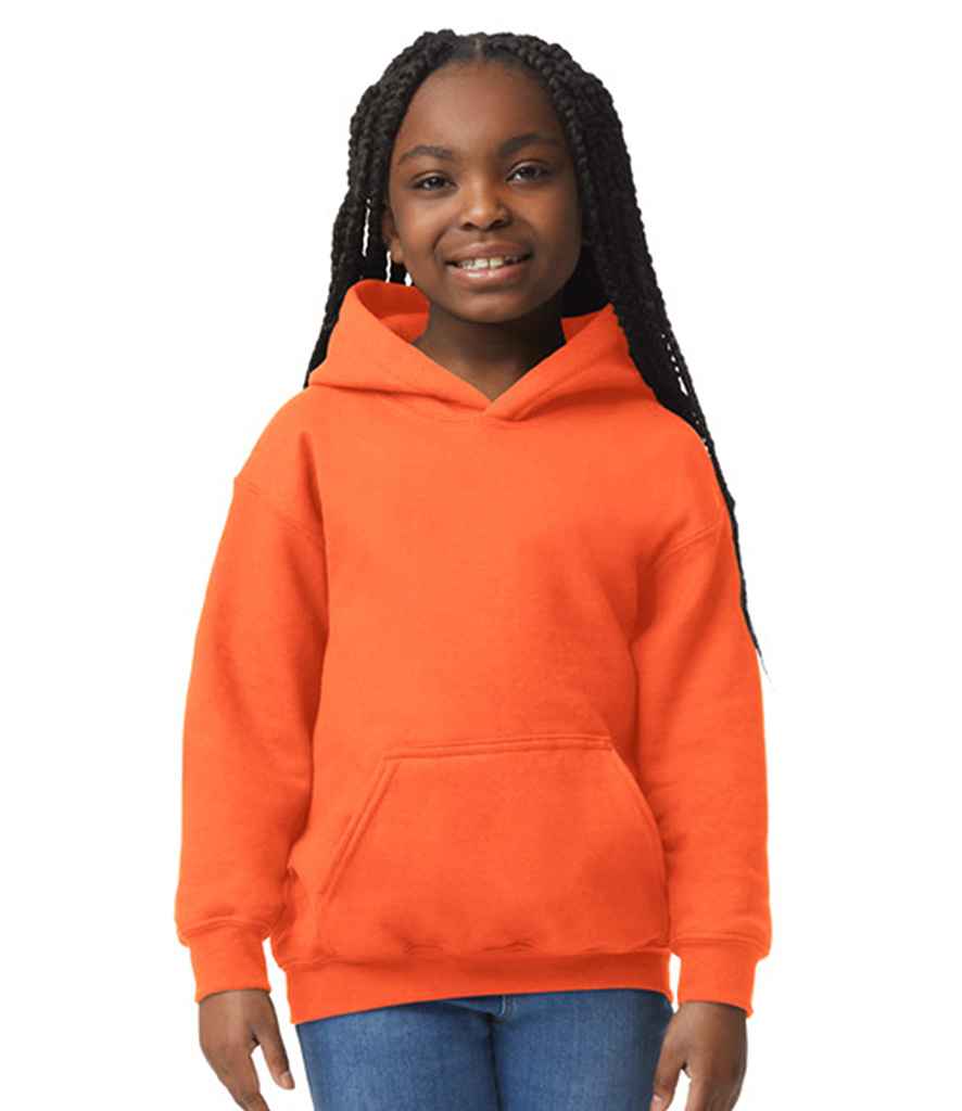 Gildan GD57B Orange Model -  Ready to be Embroidered and Printed by Custard Workwear - Cheap Personalised and Customised Workwear in Nottinghamshire, Derbyshire and Leicestershire
