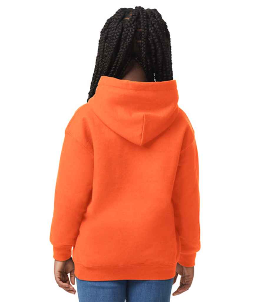 Gildan GD57B Orange Model -  Ready to be Embroidered and Printed by Custard Workwear - Cheap Personalised and Customised Workwear in Nottinghamshire, Derbyshire and Leicestershire