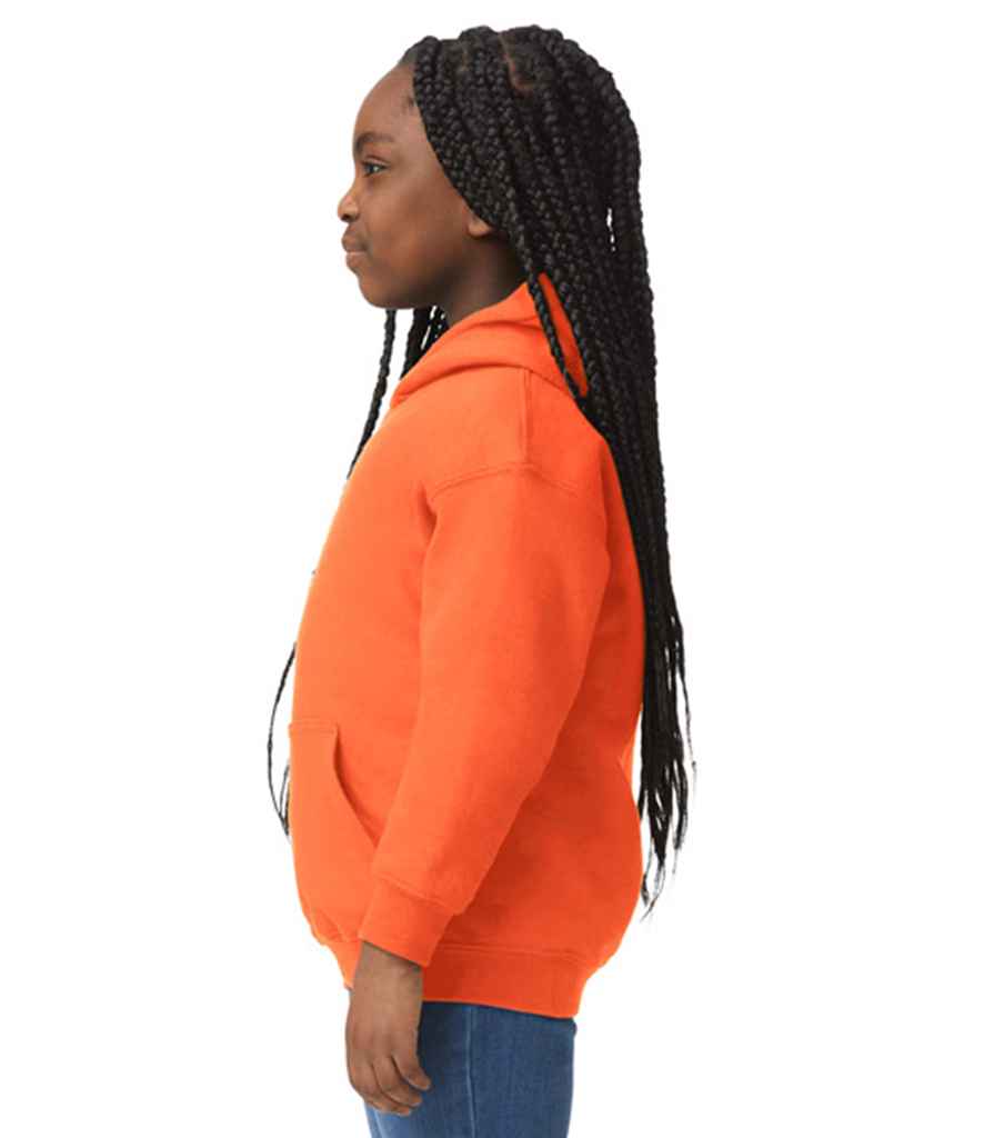 Gildan GD57B Orange Model -  Ready to be Embroidered and Printed by Custard Workwear - Cheap Personalised and Customised Workwear in Nottinghamshire, Derbyshire and Leicestershire