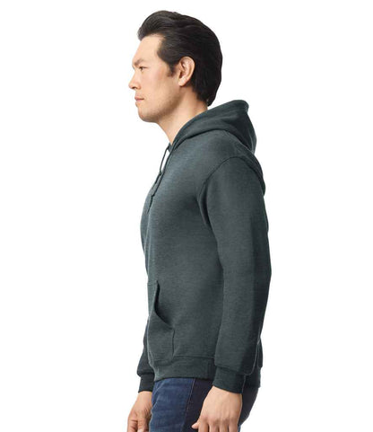 Gildan GD57 Dark Heather Model -  Ready to be Embroidered and Printed by Custard Workwear - Cheap Personalised and Customised Workwear in Nottinghamshire, Derbyshire and Leicestershire