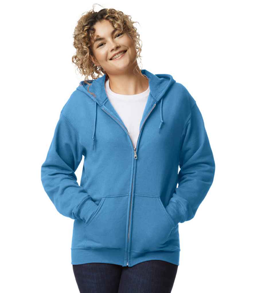 Gildan GD58 Carolina Blue Model -  Ready to be Embroidered and Printed by Custard Workwear - Cheap Personalised and Customised Workwear in Nottinghamshire, Derbyshire and Leicestershire