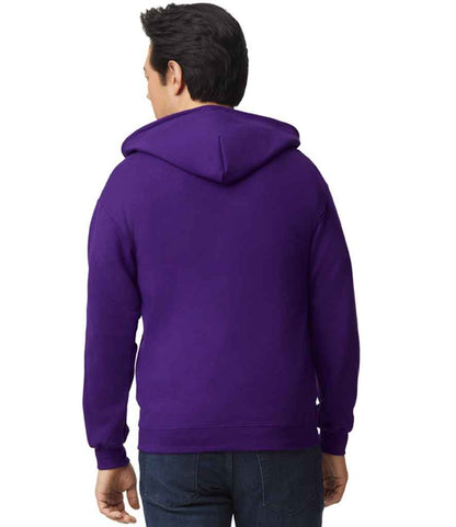 Gildan GD58 Purple Model -  Ready to be Embroidered and Printed by Custard Workwear - Cheap Personalised and Customised Workwear in Nottinghamshire, Derbyshire and Leicestershire