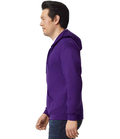 Gildan GD58 Purple Model -  Ready to be Embroidered and Printed by Custard Workwear - Cheap Personalised and Customised Workwear in Nottinghamshire, Derbyshire and Leicestershire