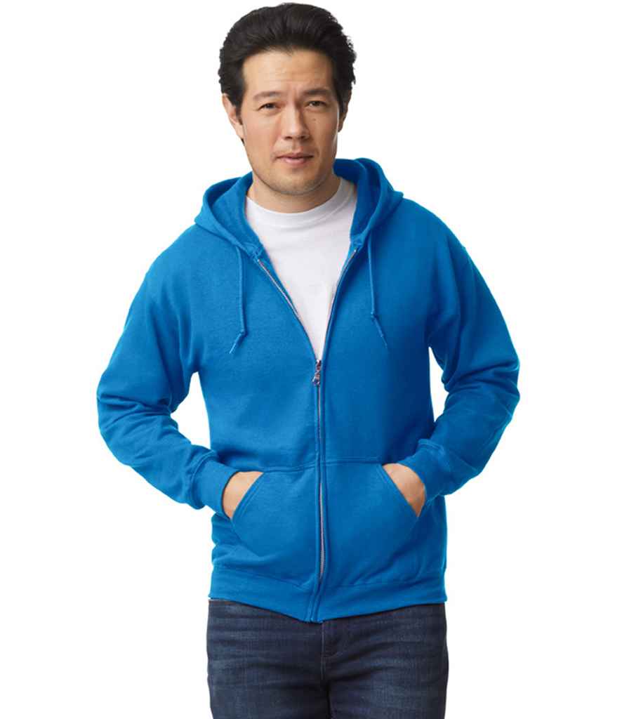 Gildan GD58 Royal Blue Model -  Ready to be Embroidered and Printed by Custard Workwear - Cheap Personalised and Customised Workwear in Nottinghamshire, Derbyshire and Leicestershire