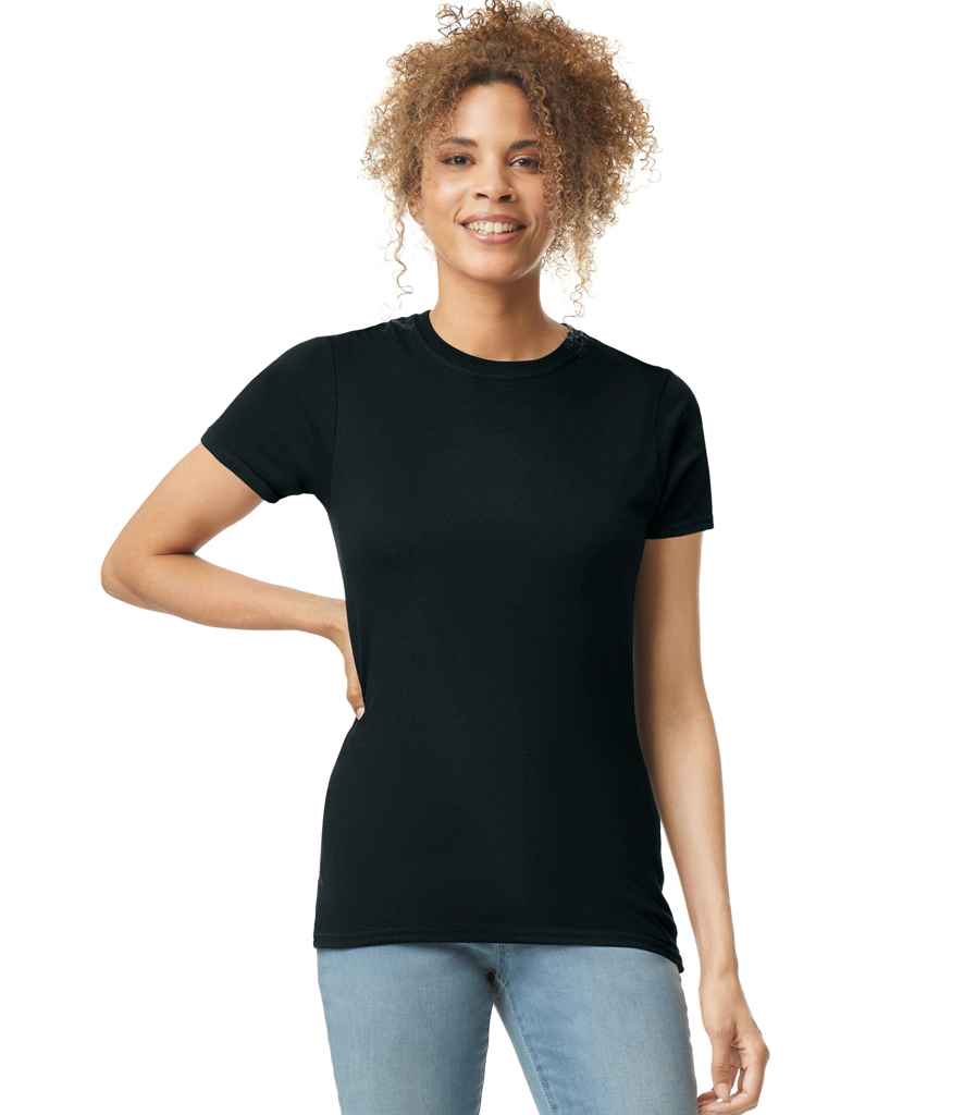 Gildan GD72 Black Model -  Ready to be Printed by Custard Workwear - Cheap Personalised and Customised Workwear in Nottinghamshire, Derbyshire and Leicestershire