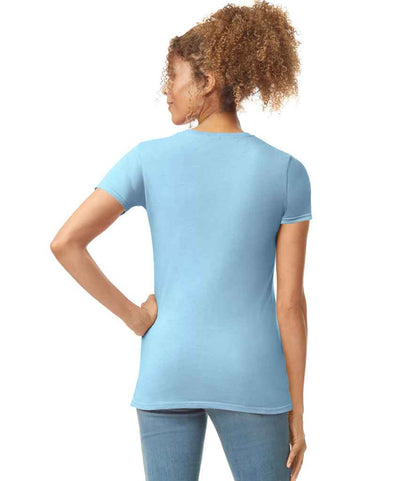 Gildan GD72 Light Blue Model -  Ready to be Printed by Custard Workwear - Cheap Personalised and Customised Workwear in Nottinghamshire, Derbyshire and Leicestershire
