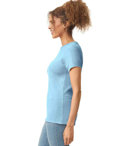 Gildan GD72 Light Blue Model -  Ready to be Printed by Custard Workwear - Cheap Personalised and Customised Workwear in Nottinghamshire, Derbyshire and Leicestershire