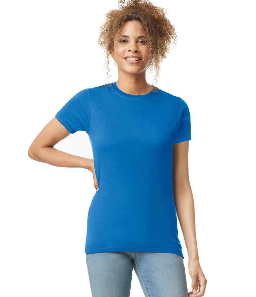 Gildan GD72 Royal Blue Model -  Ready to be Printed by Custard Workwear - Cheap Personalised and Customised Workwear in Nottinghamshire, Derbyshire and Leicestershire