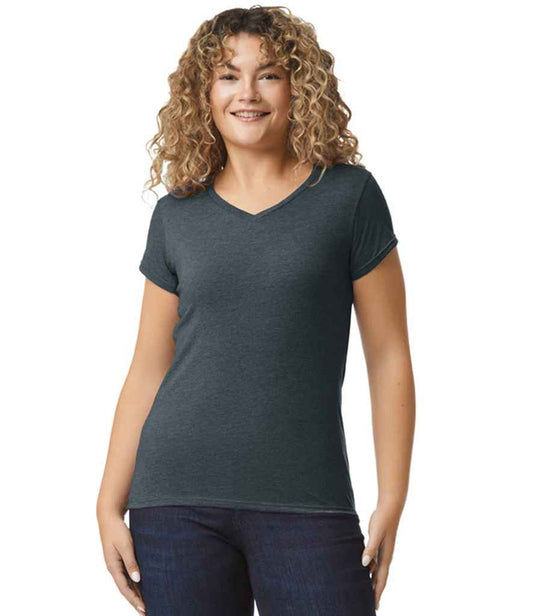 Gildan GD78 Dark Heather Model -  Ready to be Printed by Custard Workwear - Cheap Personalised and Customised Workwear in Nottinghamshire, Derbyshire and Leicestershire