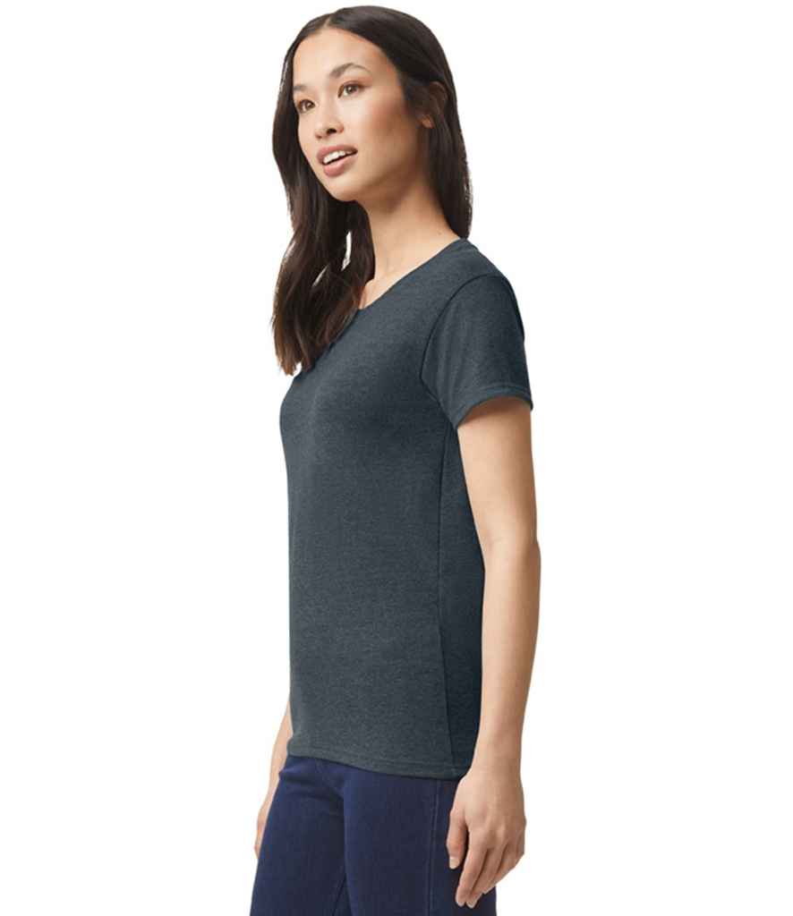 Gildan GD95 Dark Heather Model -  Ready to be Embroidered and Printed by Custard Workwear - Cheap Personalised and Customised Workwear in Nottinghamshire, Derbyshire and Leicestershire