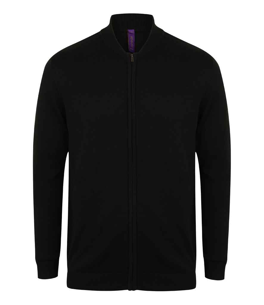 Henbury H718 Black Front -  Ready to be Embroidered by Custard Workwear - Cheap Personalised and Customised Workwear in Nottinghamshire, Derbyshire and Leicestershire