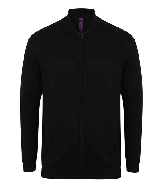 Henbury H718 Black Front -  Ready to be Embroidered by Custard Workwear - Cheap Personalised and Customised Workwear in Nottinghamshire, Derbyshire and Leicestershire