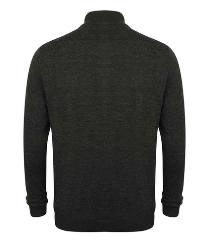 Henbury H718 Grey Marl Back -  Ready to be Embroidered by Custard Workwear - Cheap Personalised and Customised Workwear in Nottinghamshire, Derbyshire and Leicestershire
