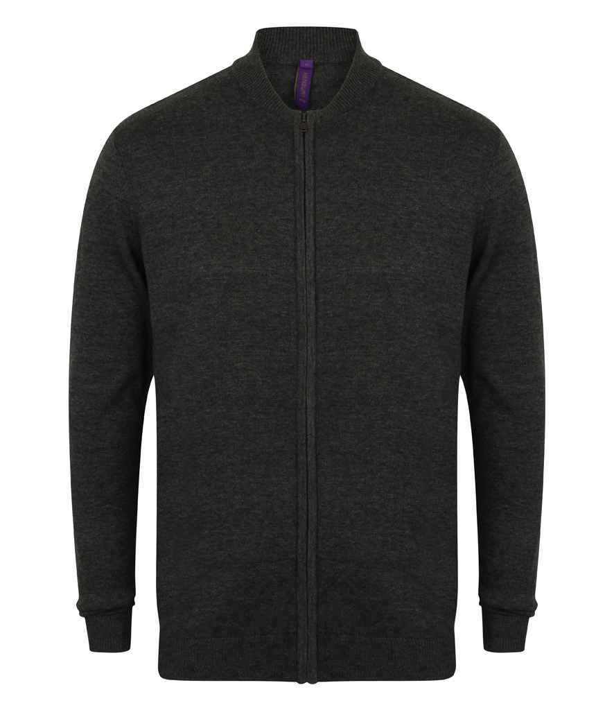 Henbury H718 Grey Marl Front -  Ready to be Embroidered by Custard Workwear - Cheap Personalised and Customised Workwear in Nottinghamshire, Derbyshire and Leicestershire