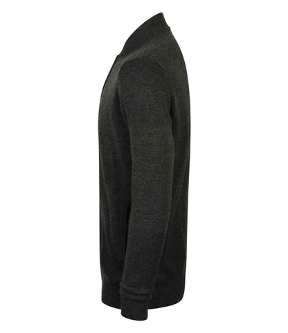 Henbury H718 Grey Marl Left -  Ready to be Embroidered by Custard Workwear - Cheap Personalised and Customised Workwear in Nottinghamshire, Derbyshire and Leicestershire