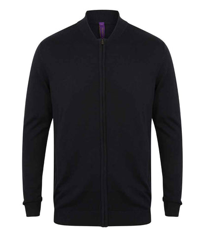 Henbury H718 Navy Front -  Ready to be Embroidered by Custard Workwear - Cheap Personalised and Customised Workwear in Nottinghamshire, Derbyshire and Leicestershire