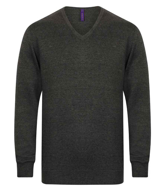 Henbury H720 Grey Marl Front -  Ready to be Embroidered by Custard Workwear - Cheap Personalised and Customised Workwear in Nottinghamshire, Derbyshire and Leicestershire