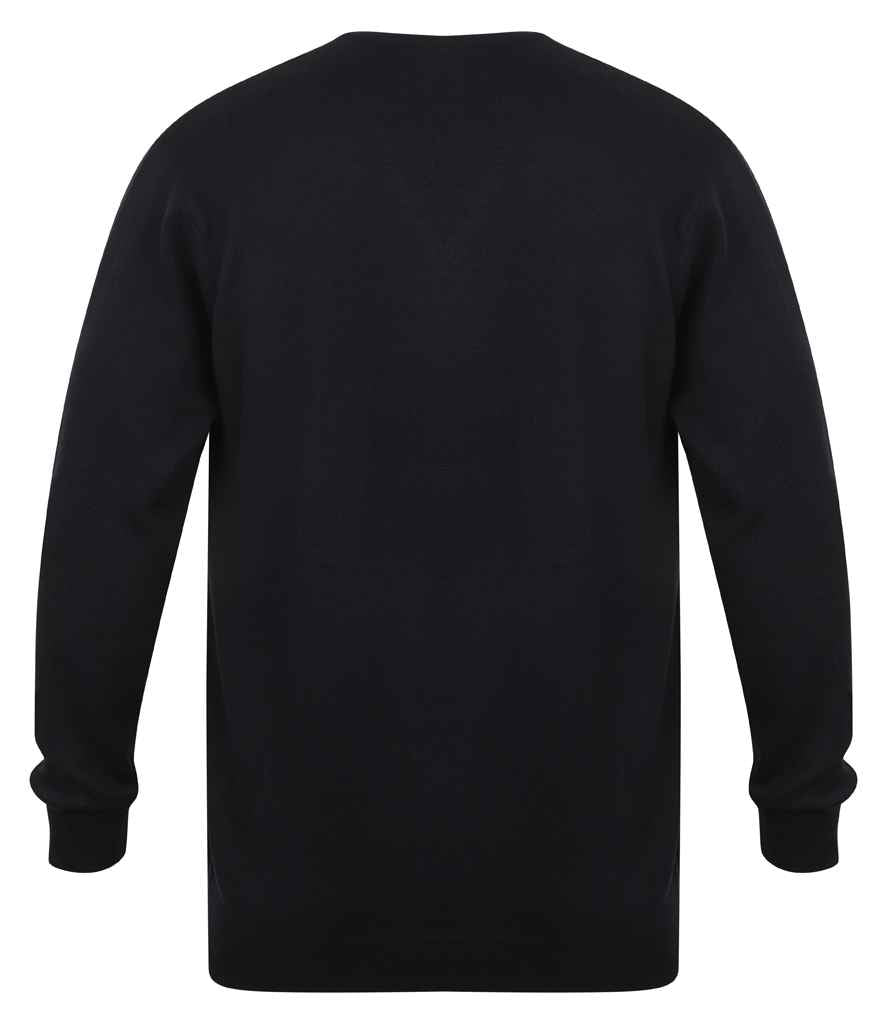 Henbury H720 Navy Back -  Ready to be Embroidered by Custard Workwear - Cheap Personalised and Customised Workwear in Nottinghamshire, Derbyshire and Leicestershire