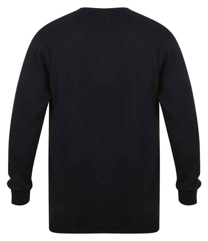 Henbury H720 Navy Back -  Ready to be Embroidered by Custard Workwear - Cheap Personalised and Customised Workwear in Nottinghamshire, Derbyshire and Leicestershire